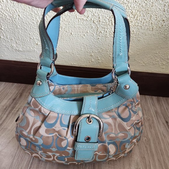 Coach Handbags - Coach Soho Lynn Signature Optic Shoulder Bag Hobo